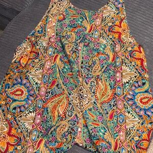 Colorful Paisley Print romper